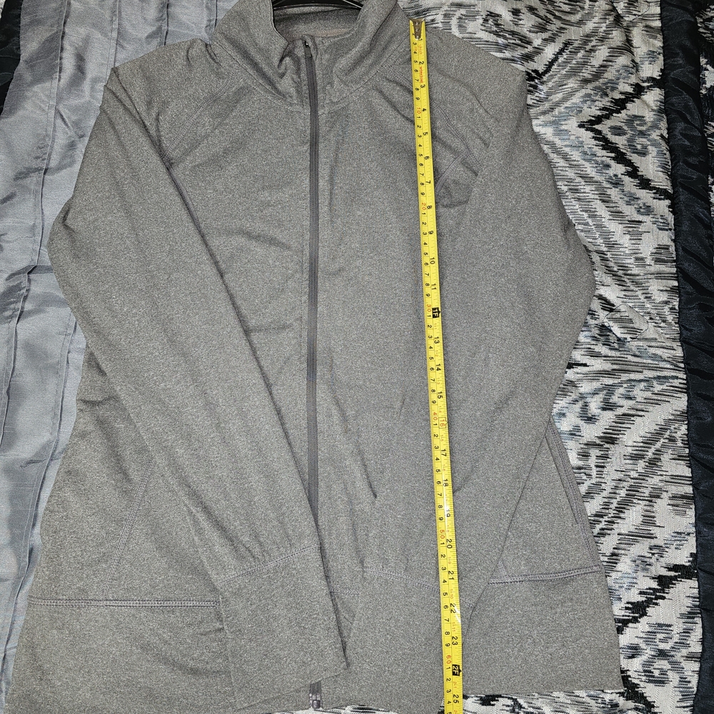 NEW Eddie Bauer Women's Gray Full Zip Track Jacket Size L Lightweight - Picture 6 of 10